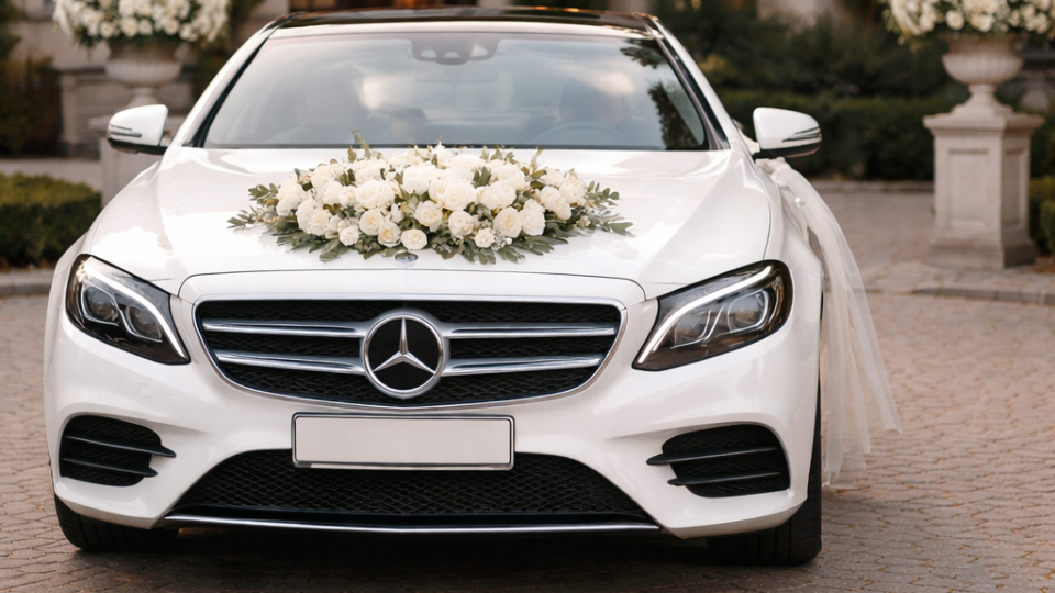 Mercedes wedding car